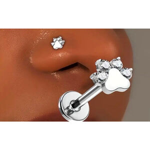 Cat paw body jewelry 925